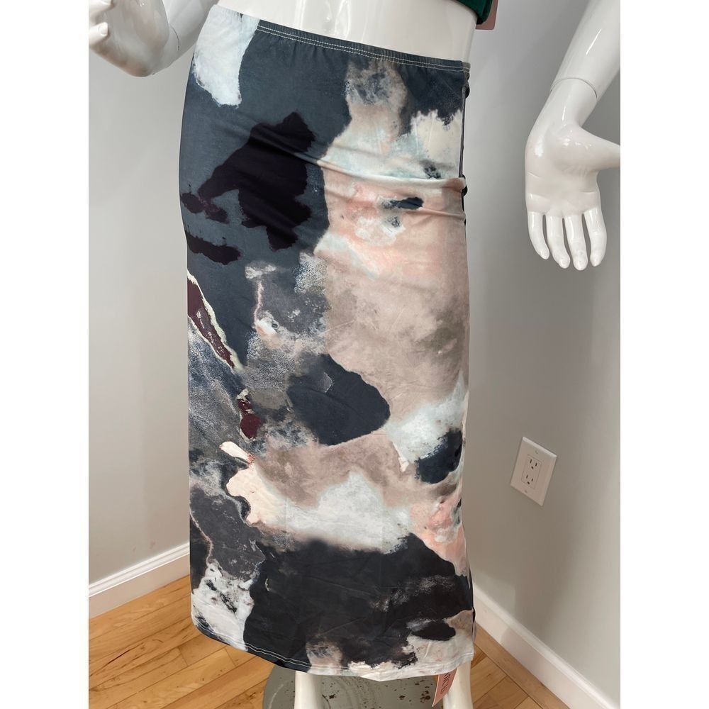 Micas Watercolor Print‎ Midi Skirt size M - Picture 7 of 10